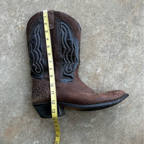 Texas Boot Company Brown Leather Western Boots Men’s Size 12 D - Picture 9 of 11